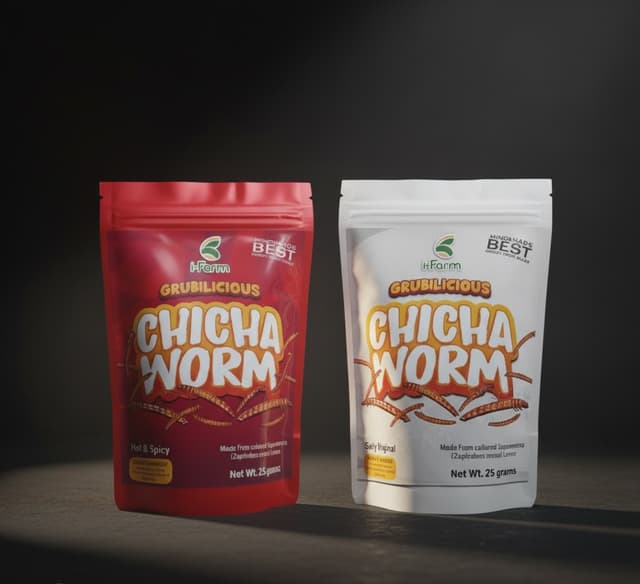 GRUBilicious Chichaworm - The Mindanao's Best Insect-based Food Snack