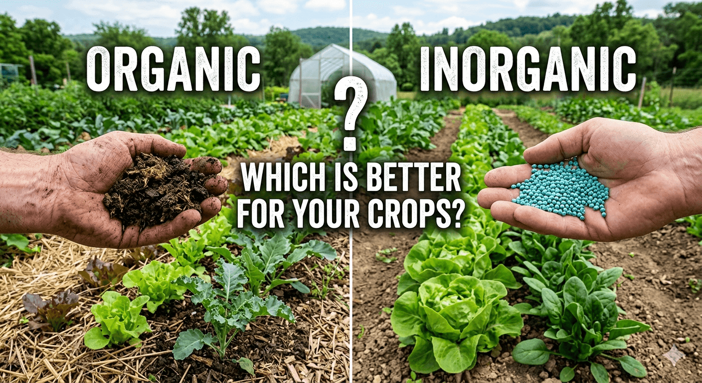Organic and Inorganic Fertilizer Guide: Which Is Better for Your Crops? — Soil Health, Nutrient Precision, and the Hybrid Method