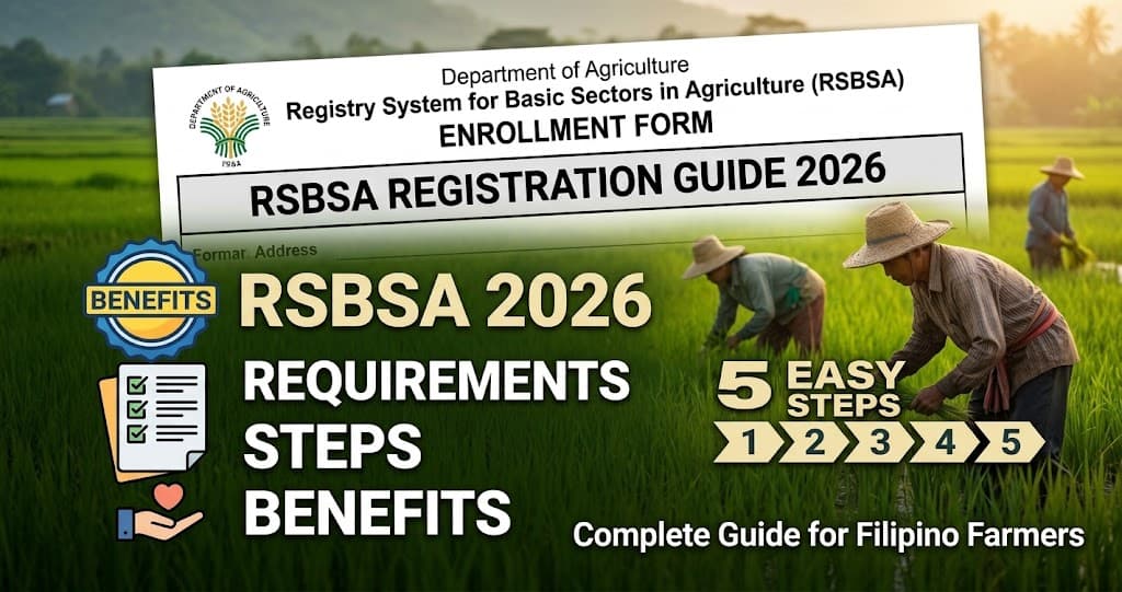 RSBSA Registration 2026: 5 Steps, Requirements, Benefits and Farm Loan Providers